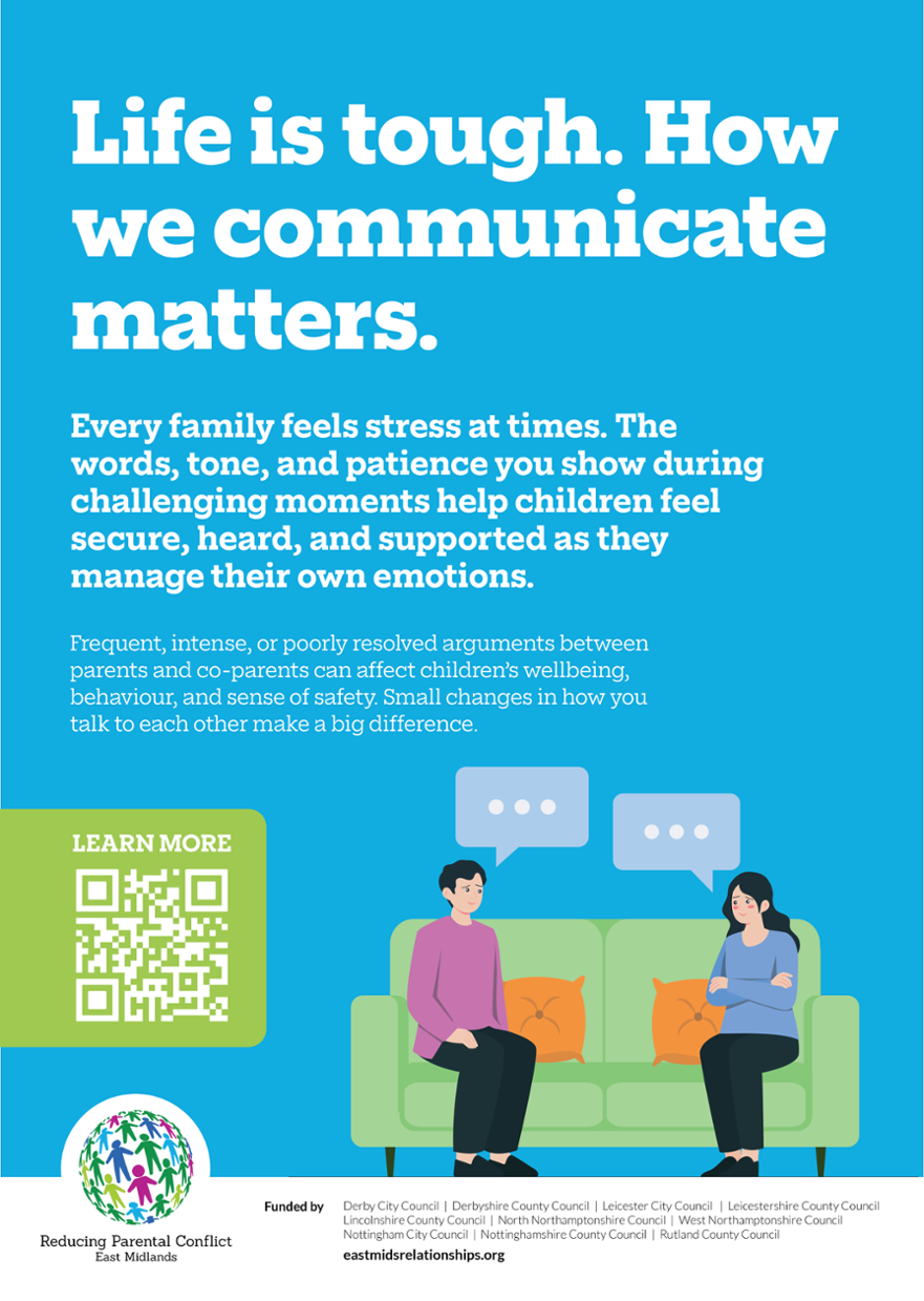 East Midlands RPC Poster - Life is tough. How we communicate matters.-